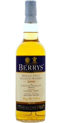 Bowmore 1989 BR Berrys'