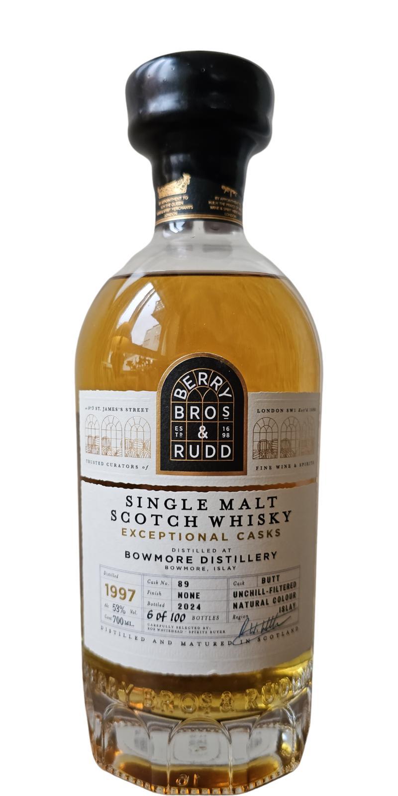 Bowmore 1997 BR Exceptional Casks