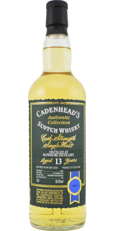 Bowmore 2001 CA Authentic Collection