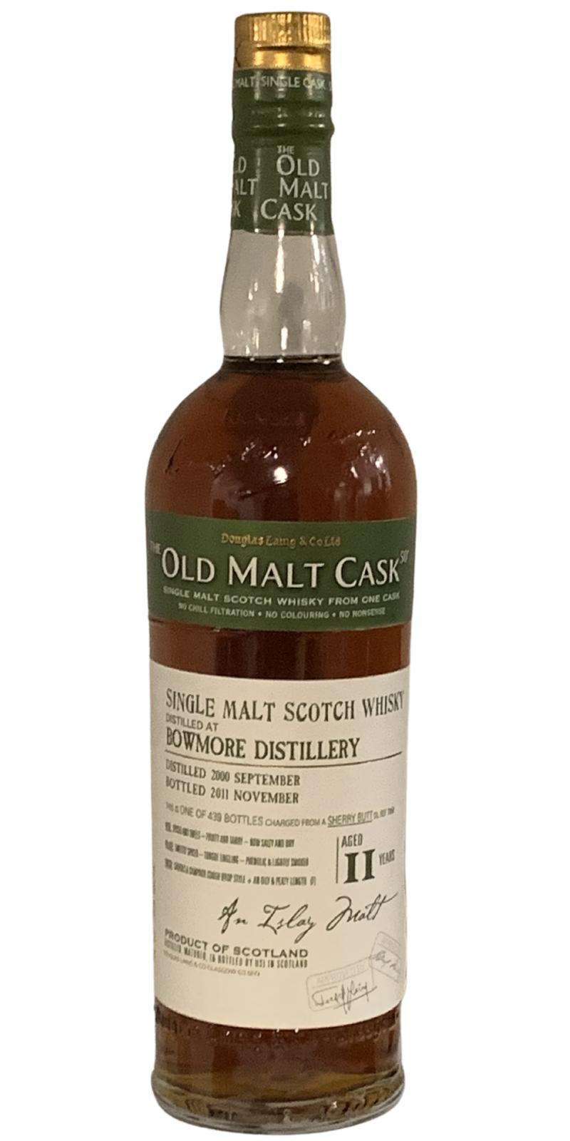 Bowmore 2000 DL The Old Malt Cask