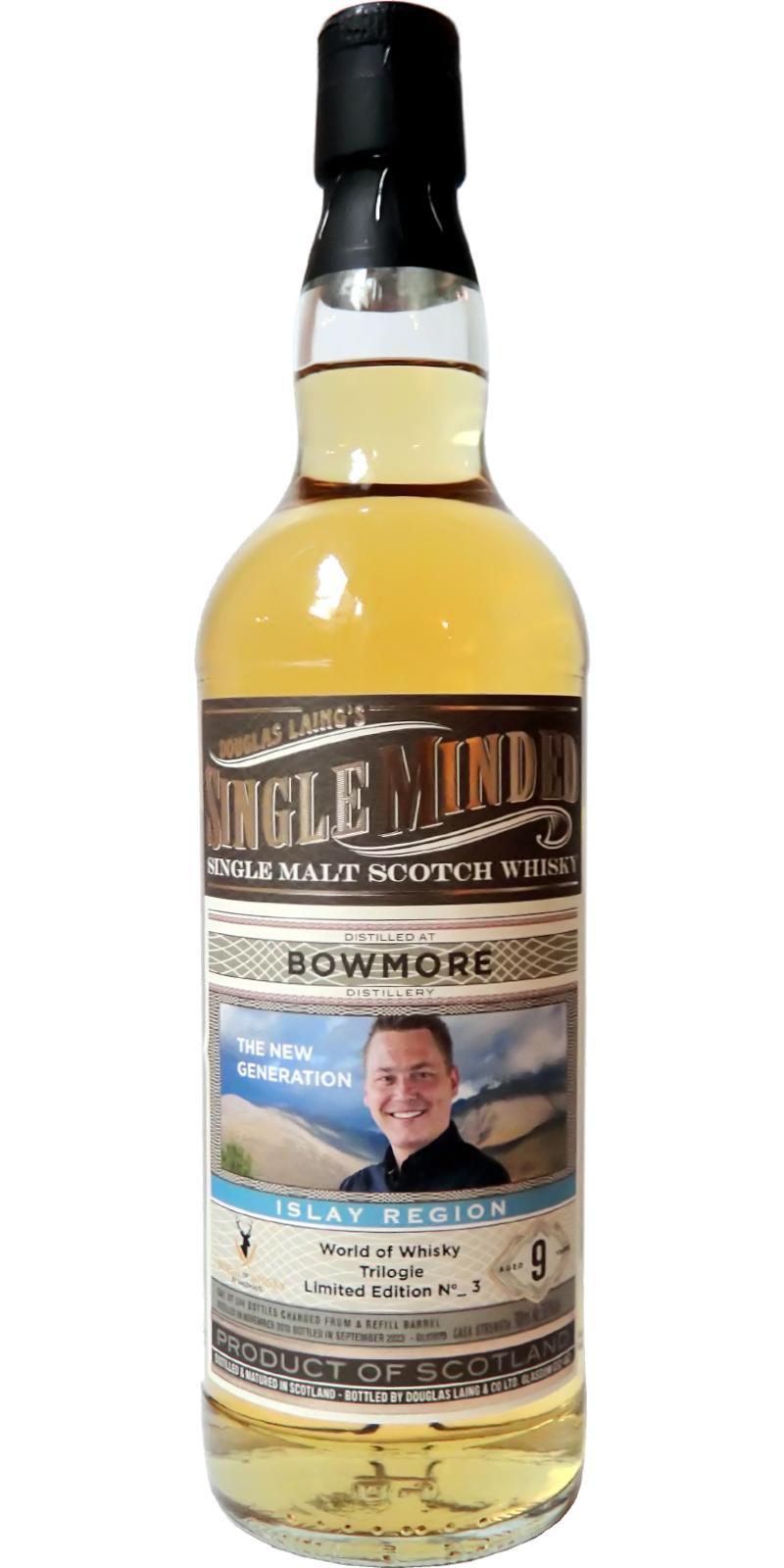 Bowmore 2013 DL Single Minded - World of Whisky Trilogie