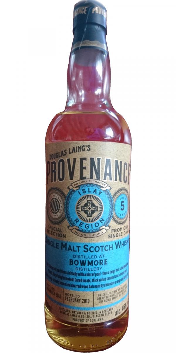 Bowmore 2013 DL Provenance