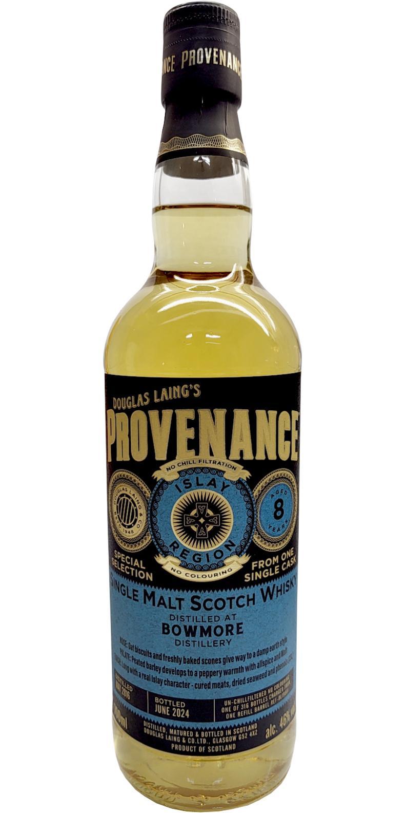 Bowmore 2016 DL Provenance - Special Selection