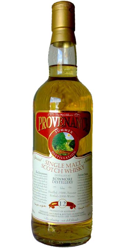 Bowmore 1988 McG McGibbon's Provenance