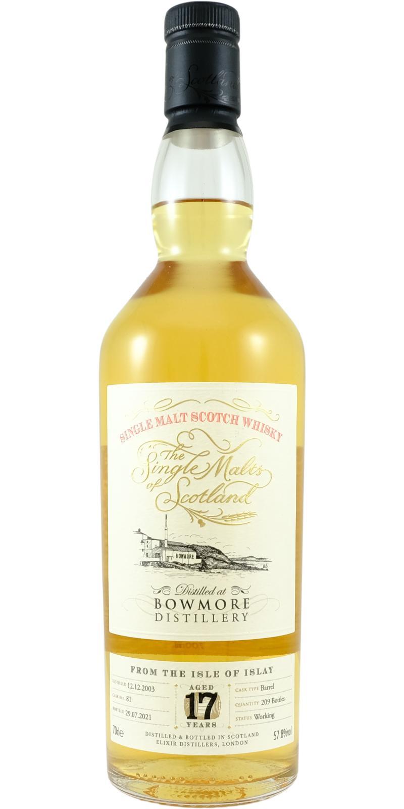 Bowmore 2003 ElD The Single Malts of Scotland