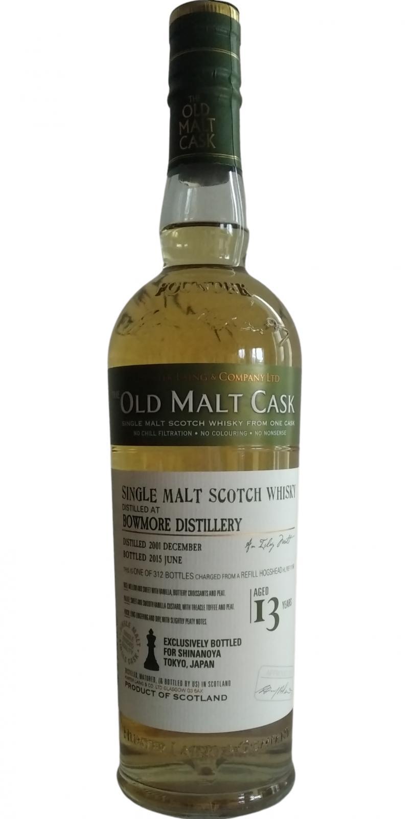 Bowmore 2001 HL The Old Malt Cask