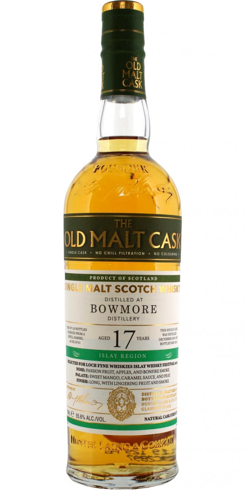 Bowmore 2001 HL The Old Malt Cask