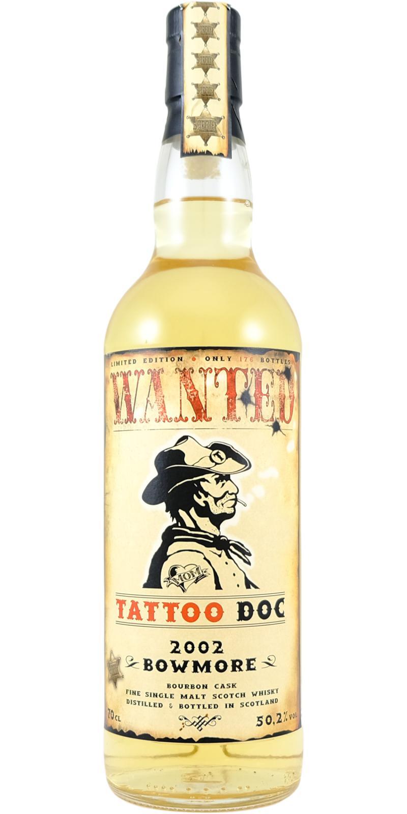 Bowmore 2002 JW Wanted - Tattoo Doc