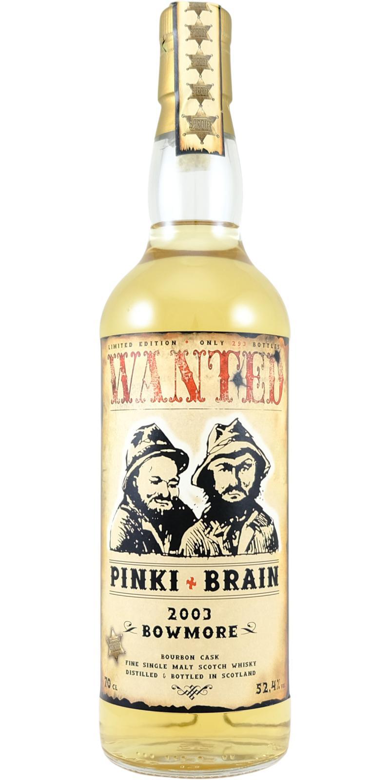 Bowmore 2003 JW Wanted - Pinki + Brain