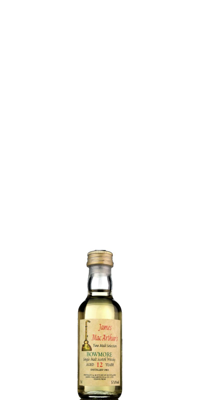 Bowmore 1981 JM Fine Malt Selection - Miniature