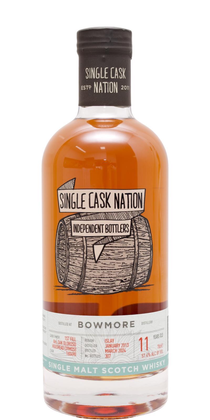 Bowmore 2013 JWC Single Cask Nation