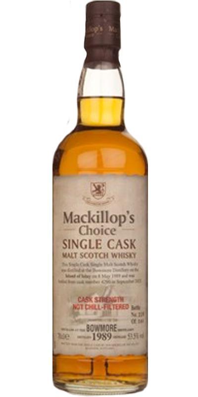 Bowmore 1989 McC Single Cask - Cask Strength
