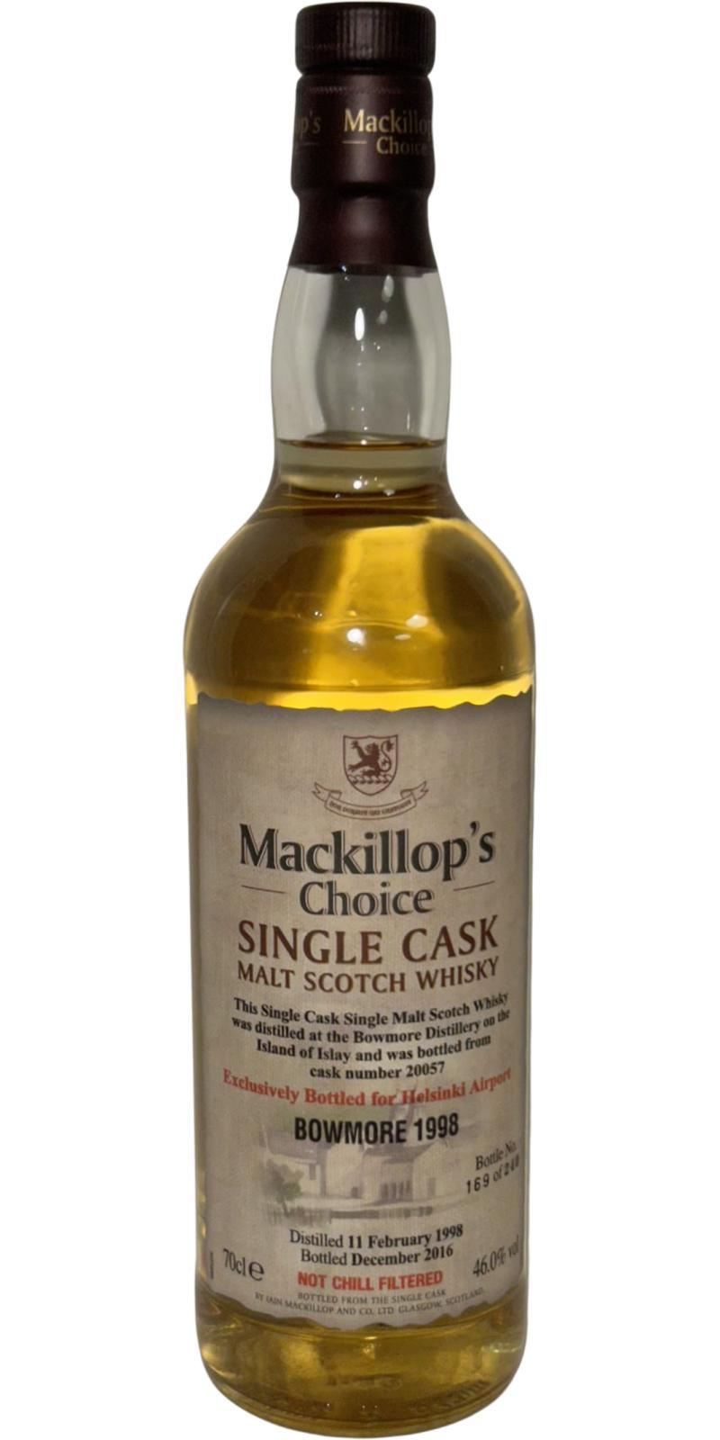 Bowmore 1998 McC Single Cask