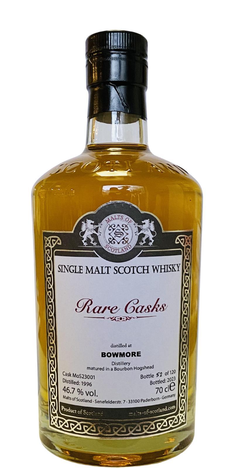 Bowmore 1996 MoS Rare Casks