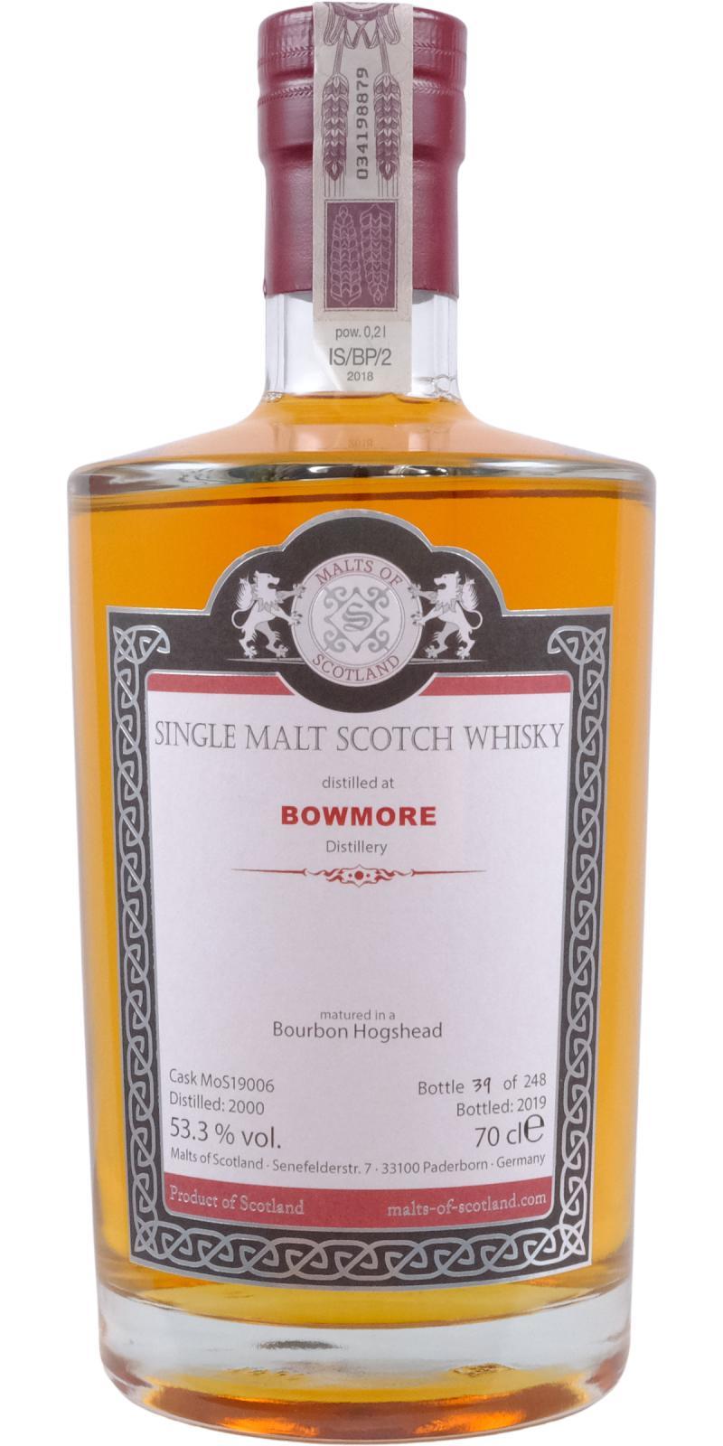 Bowmore 2000 MoS