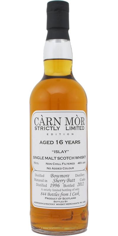 Bowmore 1996 MMcK Càrn Mòr - Strictly Limited Edition