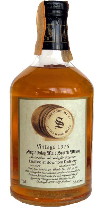 Bowmore 1976 SV Vintage Collection - Dumpy