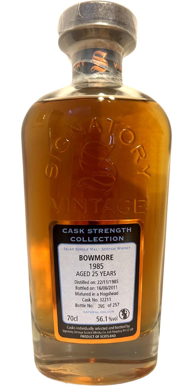 Bowmore 1985 SV Cask Strength Collection
