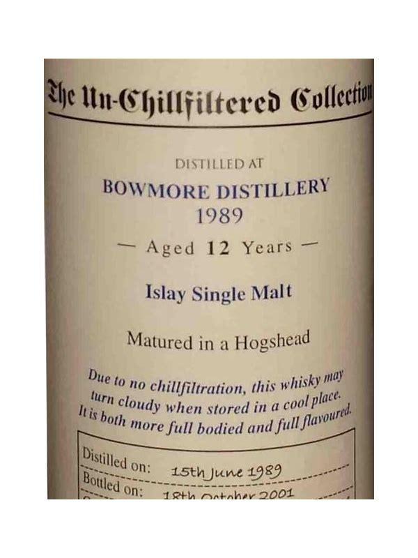 Bowmore 1989 SV The Un-Chillfiltered Collection
