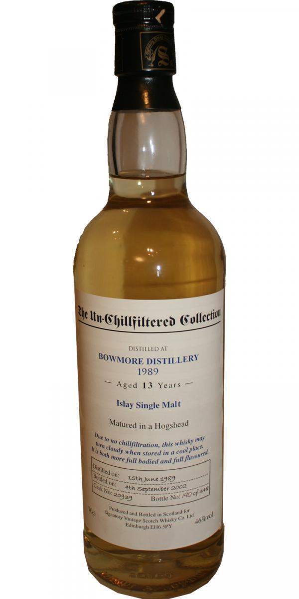 Bowmore 1989 SV The Un-Chillfiltered Collection