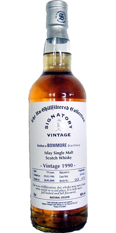 Bowmore 1990 SV The Un-Chillfiltered Collection
