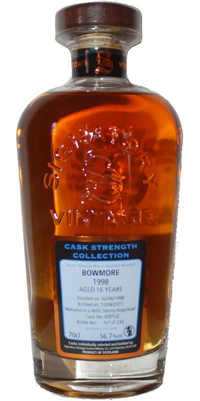 Bowmore 1998 SV Cask Strength Collection