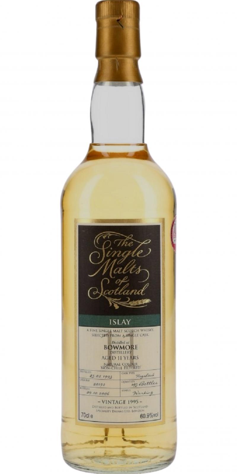 Bowmore 1995 SMS The Single Malts of Scotland