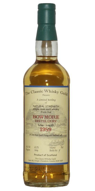Bowmore 1989 CWG A limited bottling on behalf of