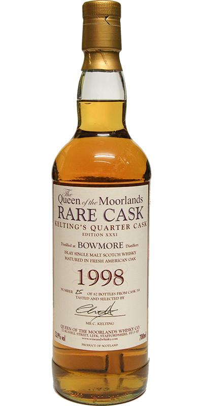 Bowmore 1998 QM Rare Cask - Edition XXXI - Mr Kelting's Quarter Cask