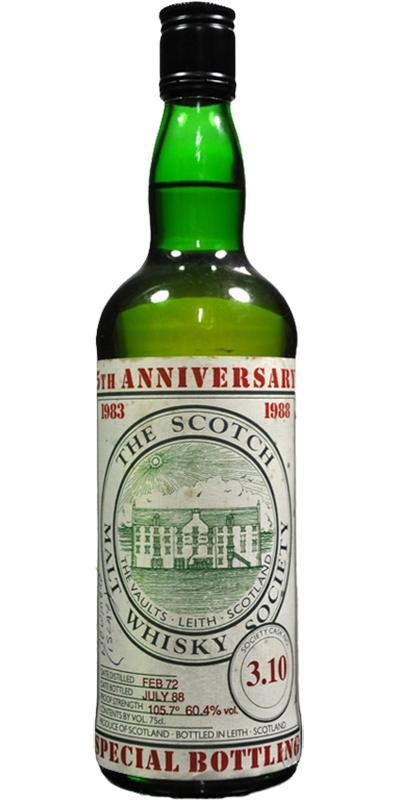 Bowmore 1972 SMWS 3.10 5th Anniversary 1983-1988 - Special Bottling