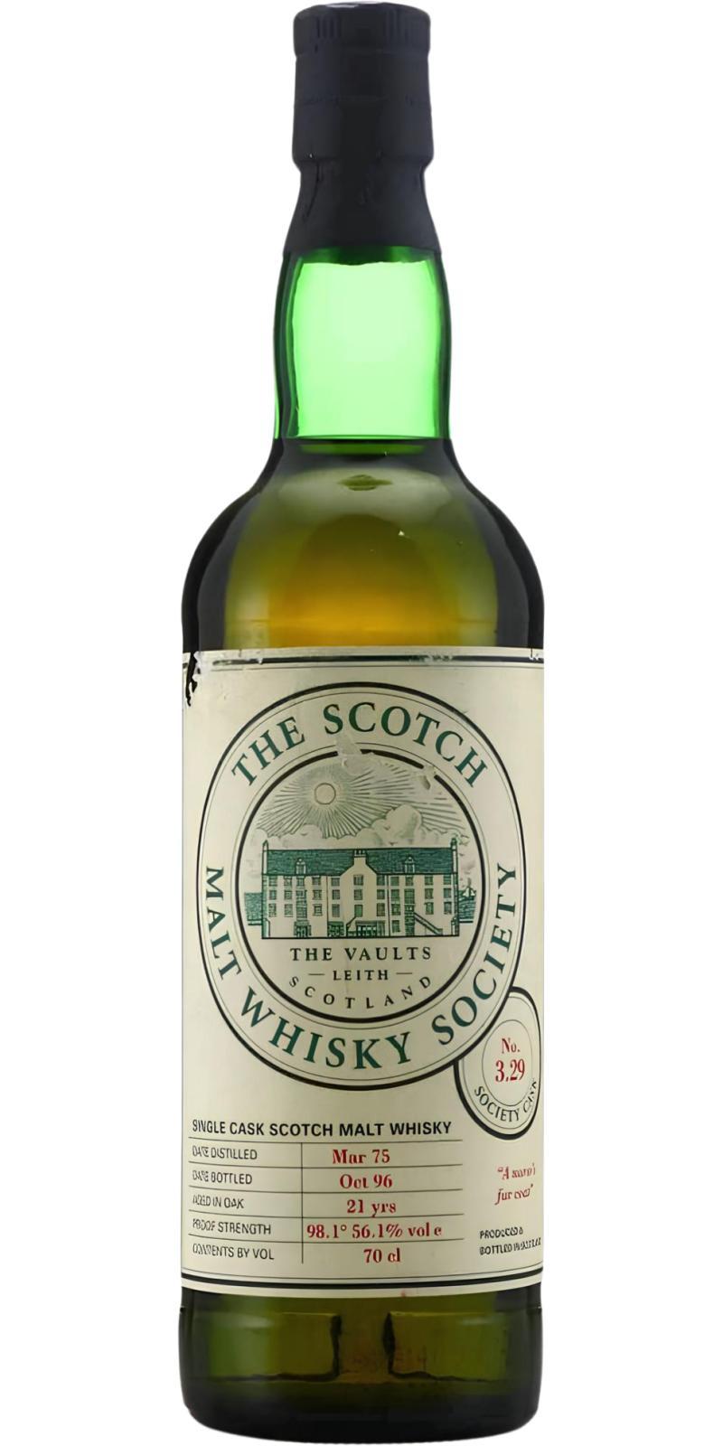 Bowmore 1975 SMWS 3.29 A nurse's fur coat
