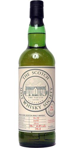 Bowmore 1992 SMWS 3.76 Iodine with a squeeze of lemon