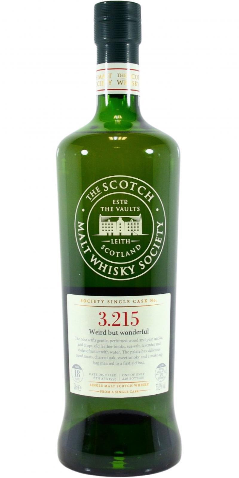 Bowmore 1995 SMWS 3.215 Weird but wonderful