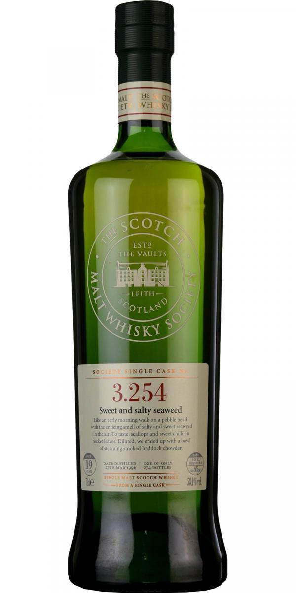Bowmore 1996 SMWS 3.254 Sweet & salty seaweed