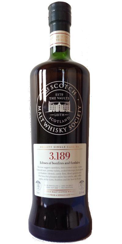 Bowmore 1997 SMWS 3.189 Echoes of bonfires and funfairs
