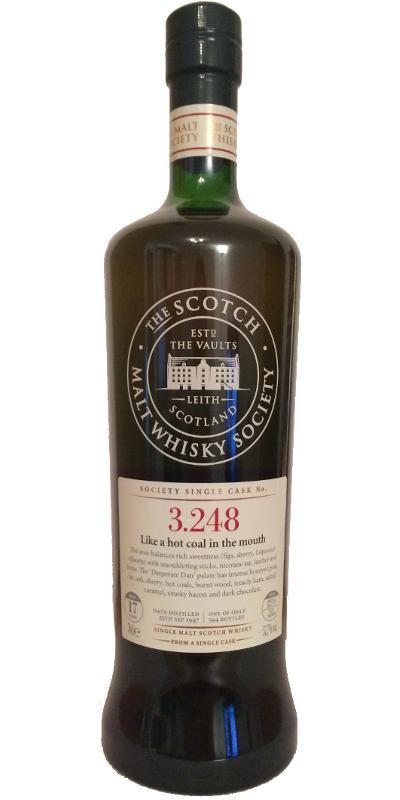 Bowmore 1997 SMWS 3.248 Like a hot coal in the mouth