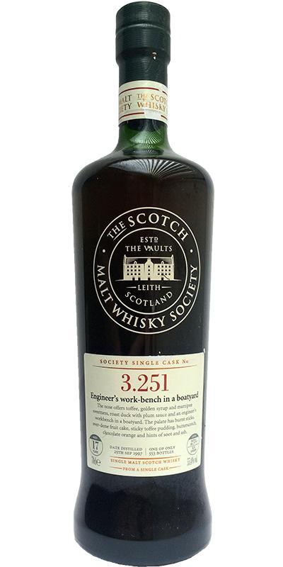 Bowmore 1997 SMWS 3.251 Engineer’s work-bench in a boatyard