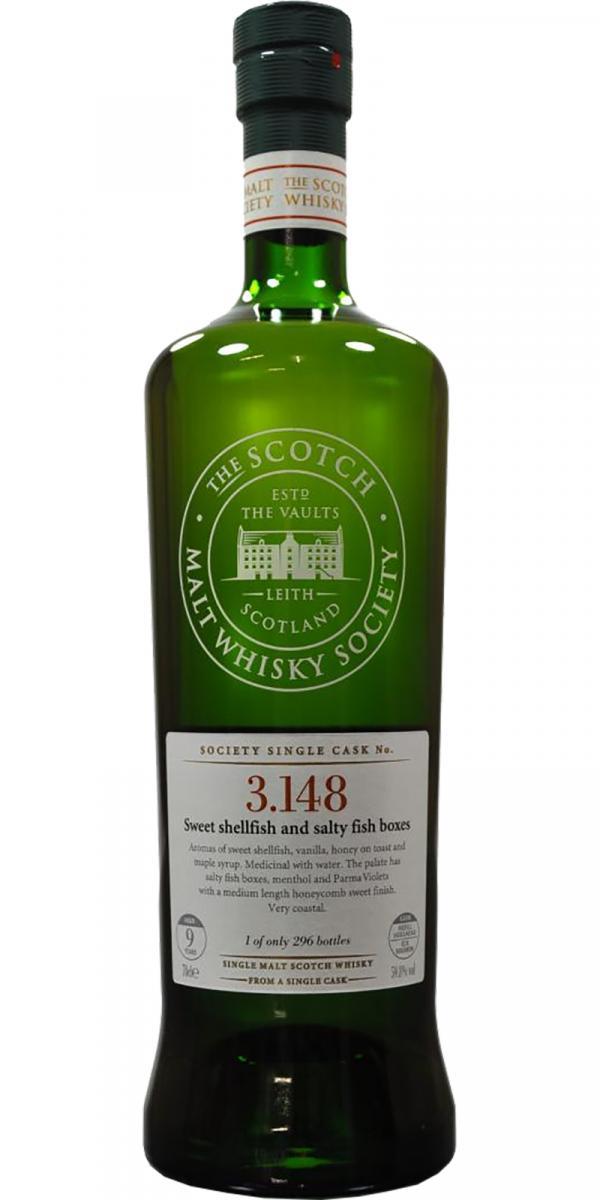 Bowmore 1999 SMWS 3.148 Sweet shellfish and salty fishbox