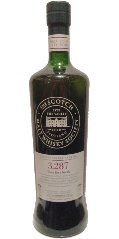 Bowmore 1999 SMWS 3.287 Time for a break