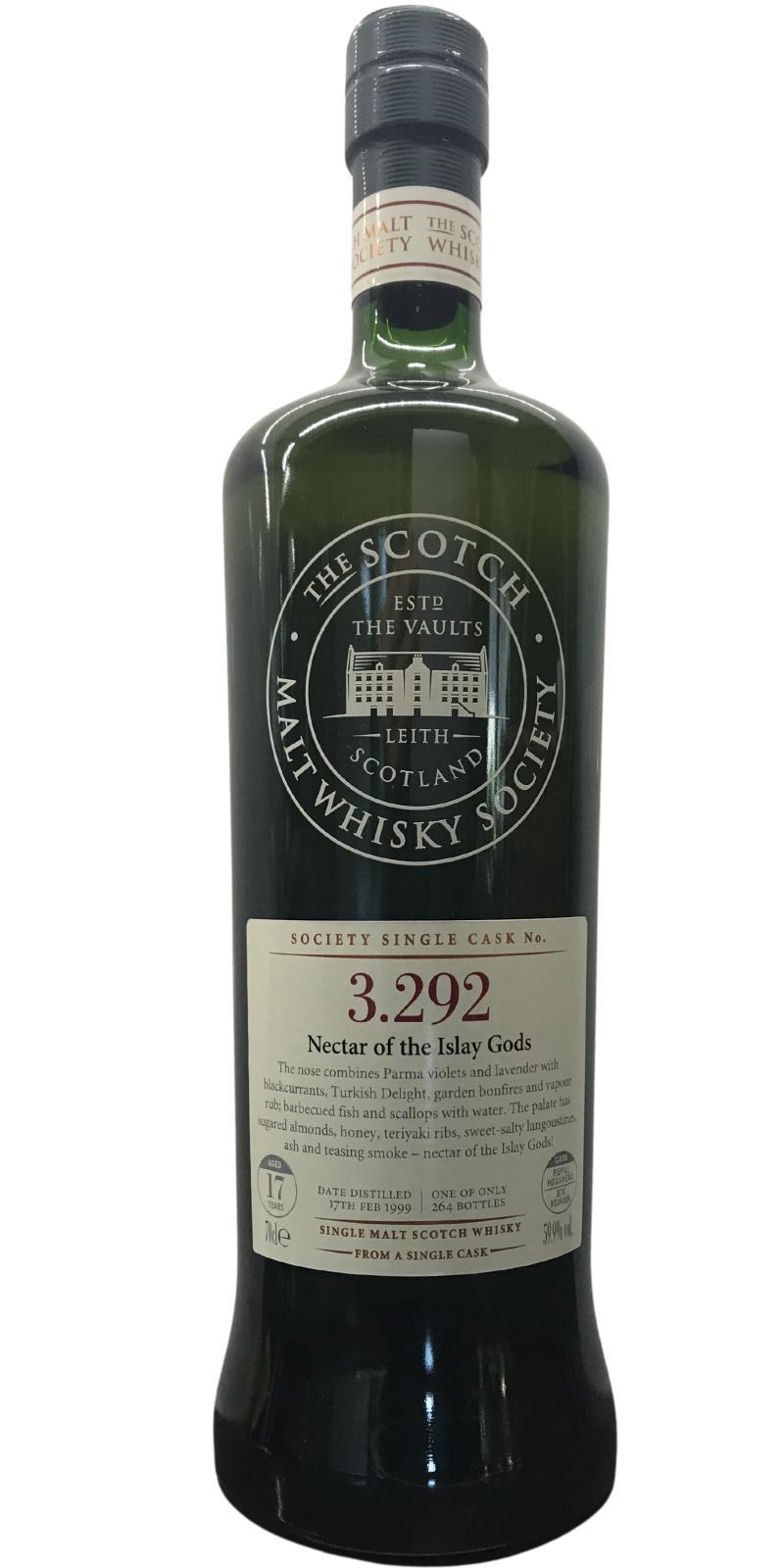 Bowmore 1999 SMWS 3.292 Nectar of the Islay Gods