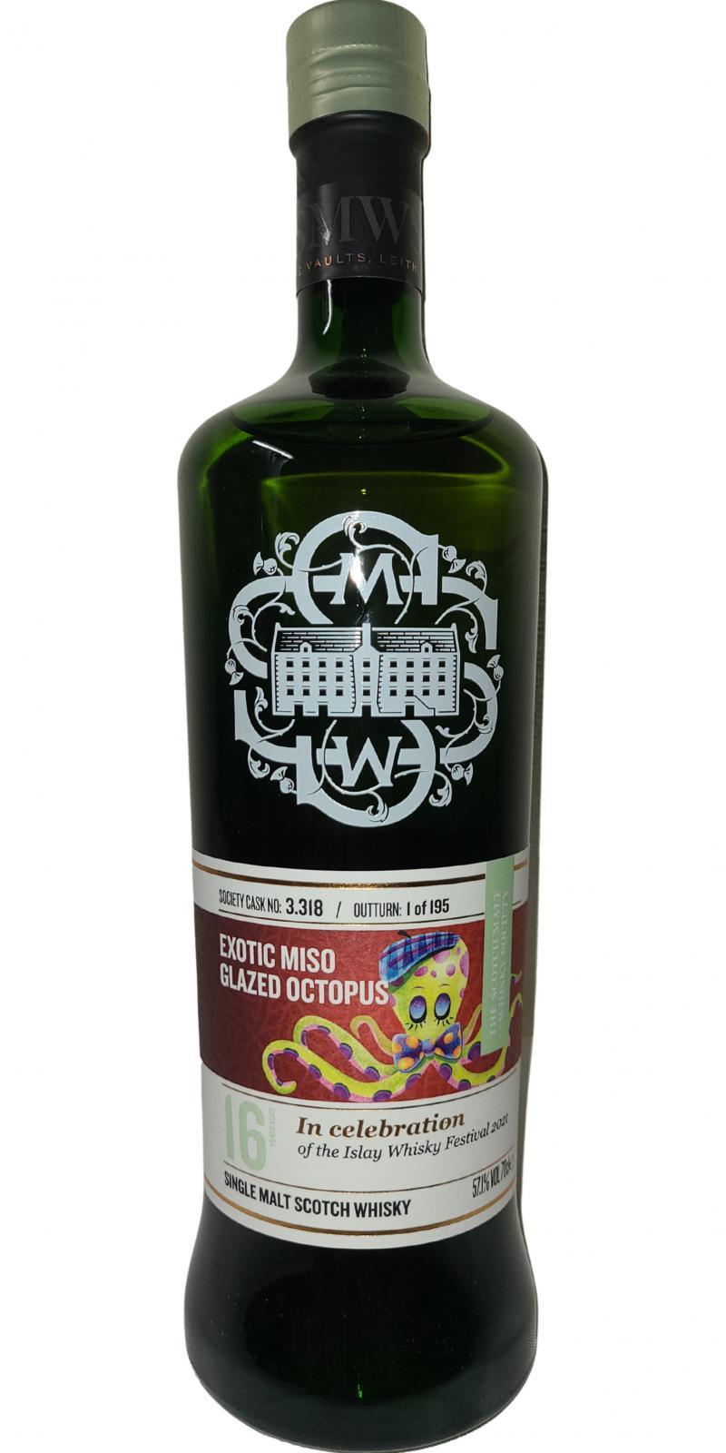 Bowmore 2004 SMWS 3.318 Exotic miso glazed octopus