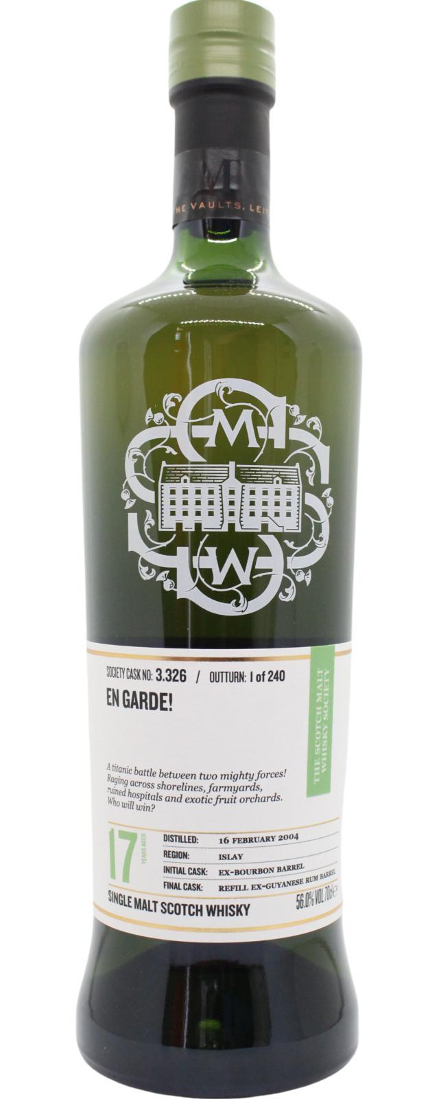 Bowmore 2004 SMWS 3.326 En garde!