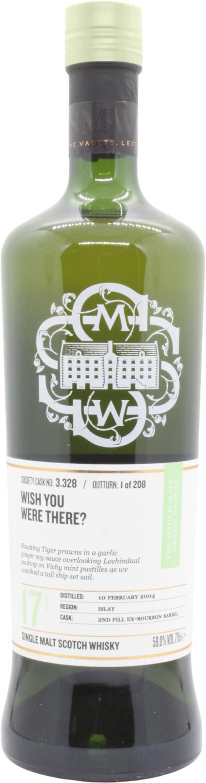 Bowmore 2004 SMWS 3.328 Wish you were there?