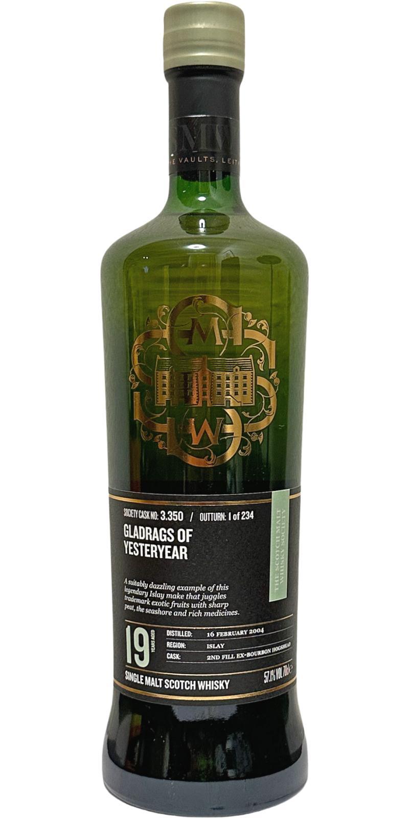 Bowmore 2004 SMWS 3.350 Gladrags of yesteryear