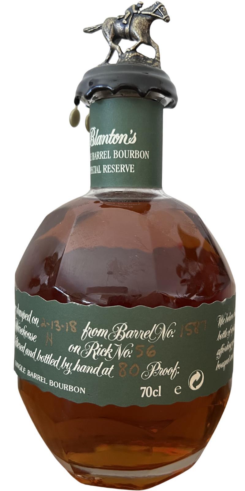 Blanton's Single Barrel Special Reserve