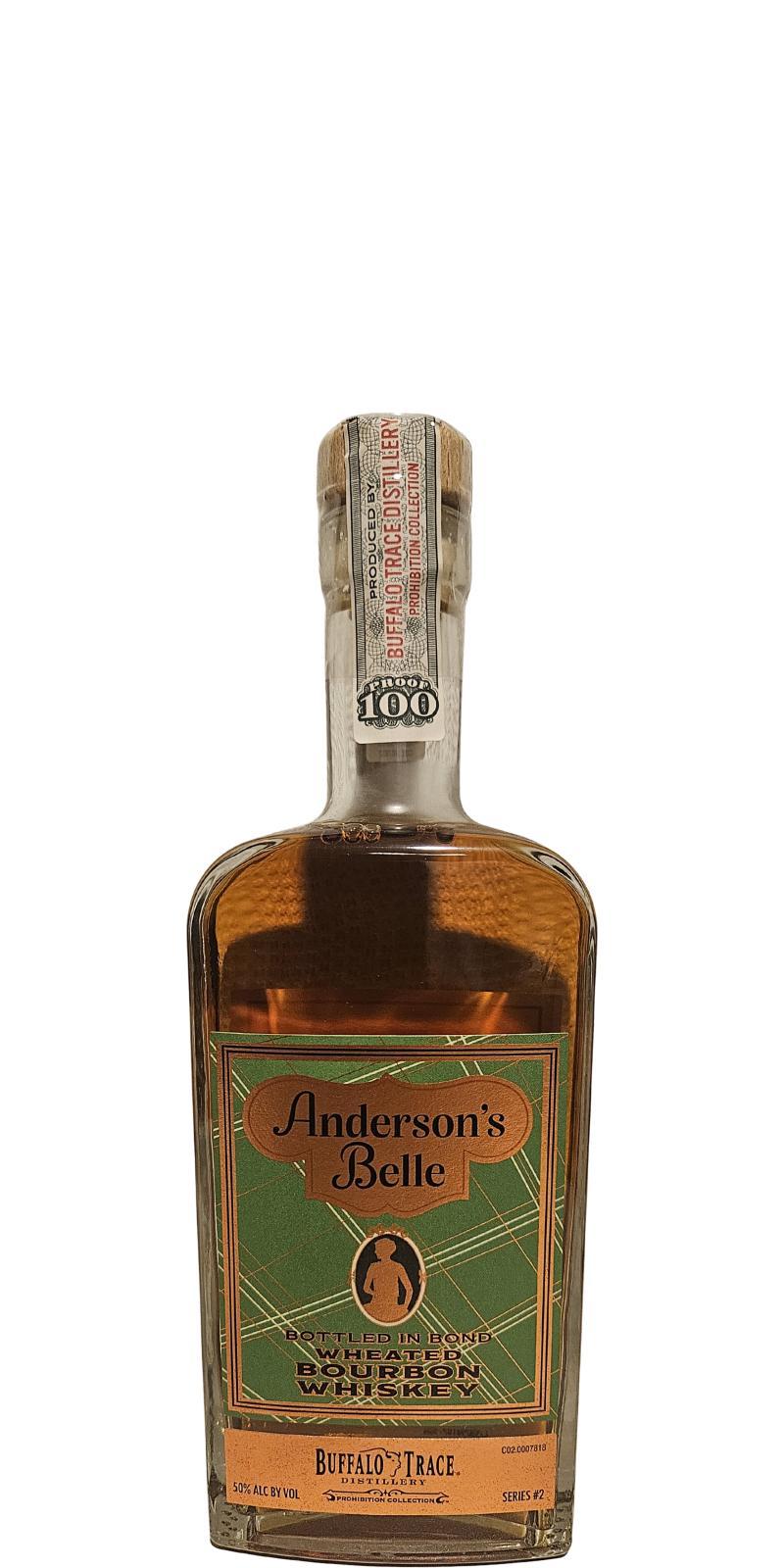 Anderson's Belle Wheated Bourbon Whiskey Prohibition series