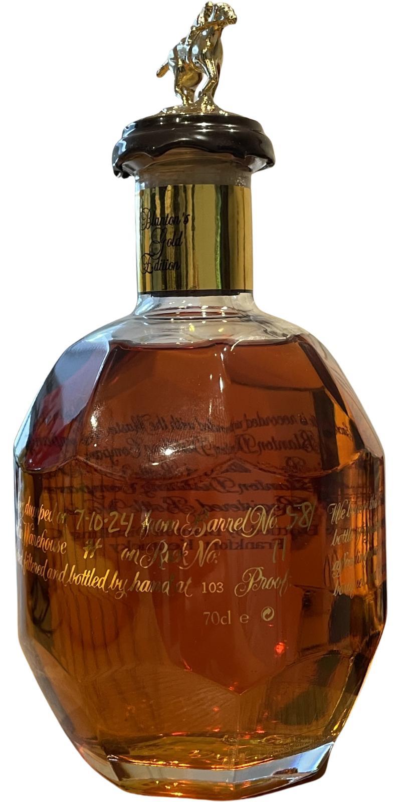 Blanton's Gold Single Barrrel