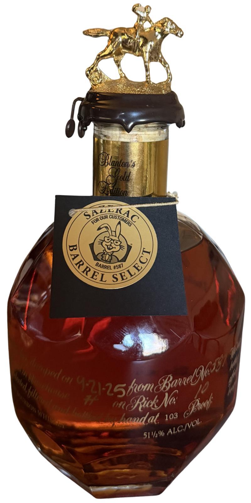 Blanton's Gold Edition Single Barrel - Sazerac Barrel Select