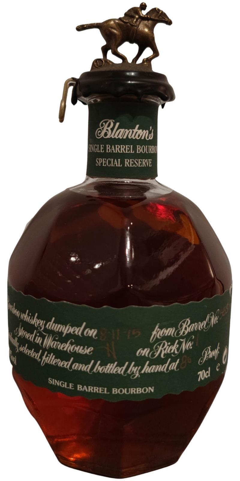 Blanton's Single Barrel Special Reserve