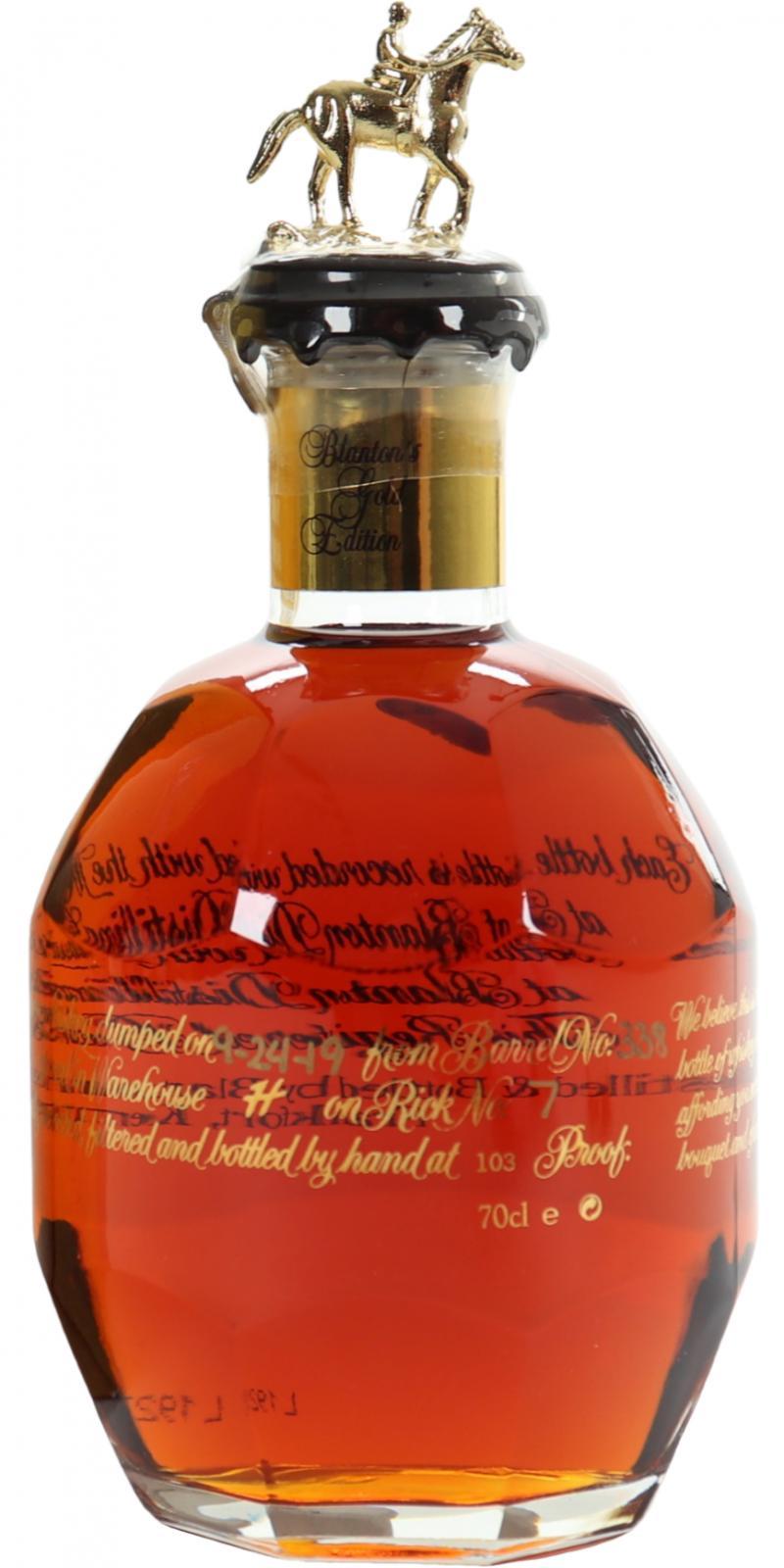 Blanton's Single Barrel Gold Edition